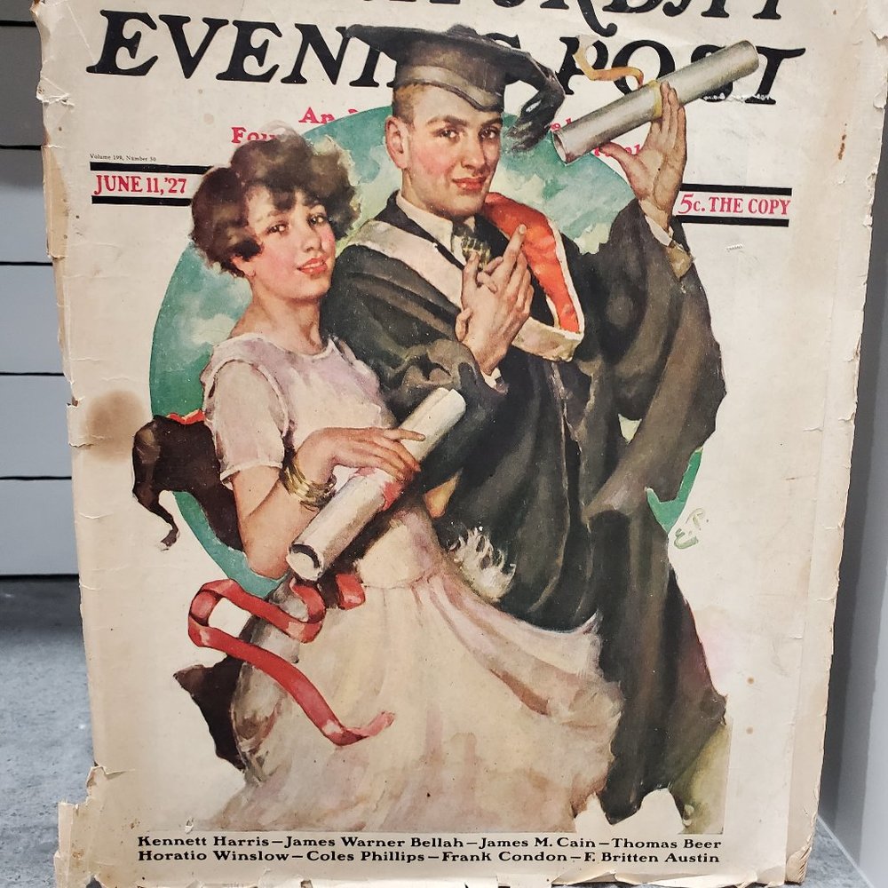 JUNE 11 1927 Proud Coed Graduates SATURDAY EVENING POST,